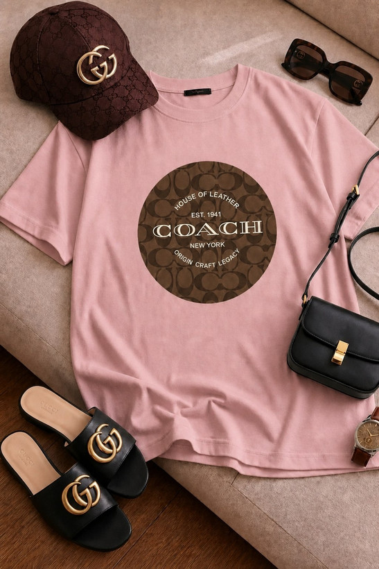 تیشرت زنانه سوپر پنبه مدل coach