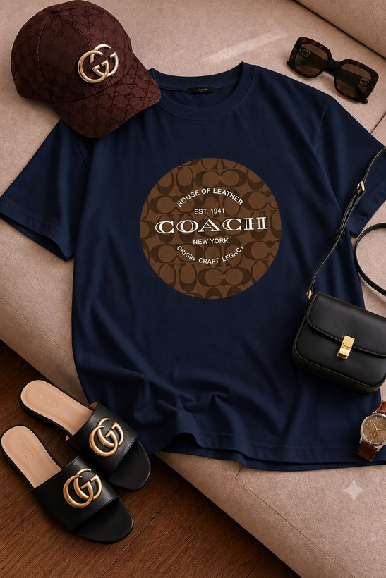 تیشرت زنانه سوپر پنبه مدل coach