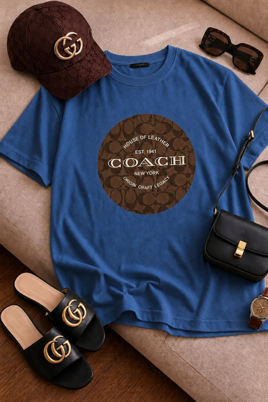 تیشرت زنانه سوپر پنبه مدل coach