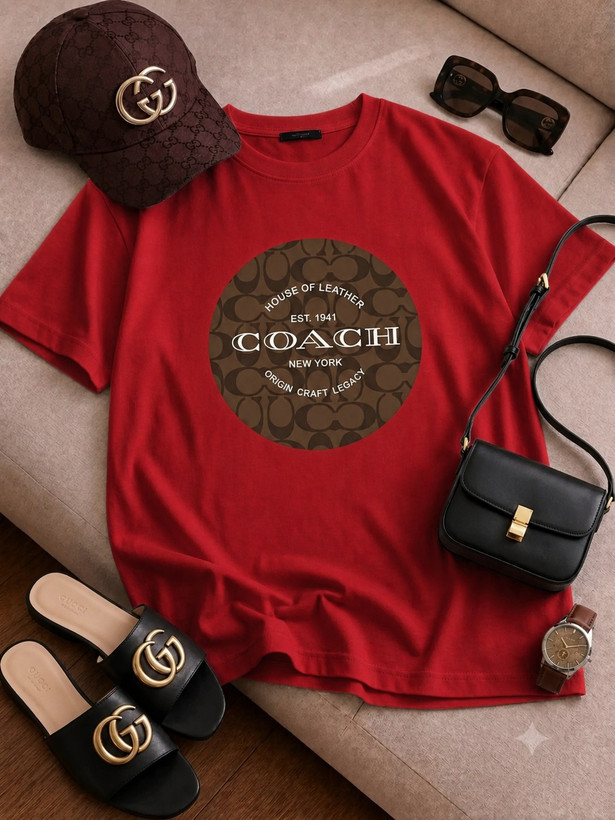 تیشرت زنانه سوپر پنبه مدل coach