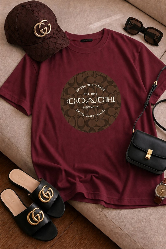 تیشرت زنانه سوپر پنبه مدل coach