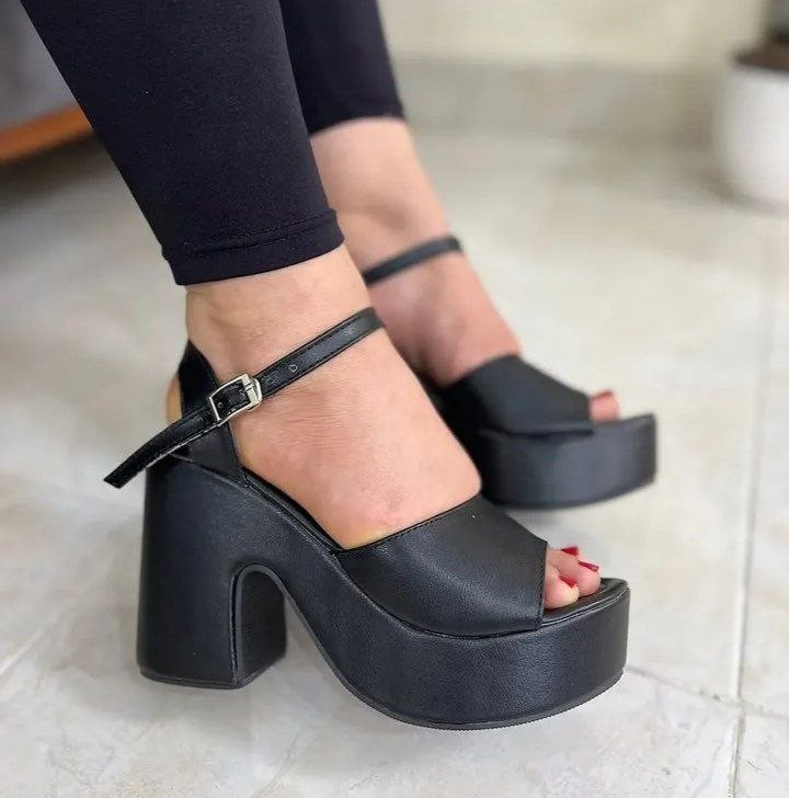 صندل مجلسی فشن لژدار پاشنه ۱۰ سانت زنانه