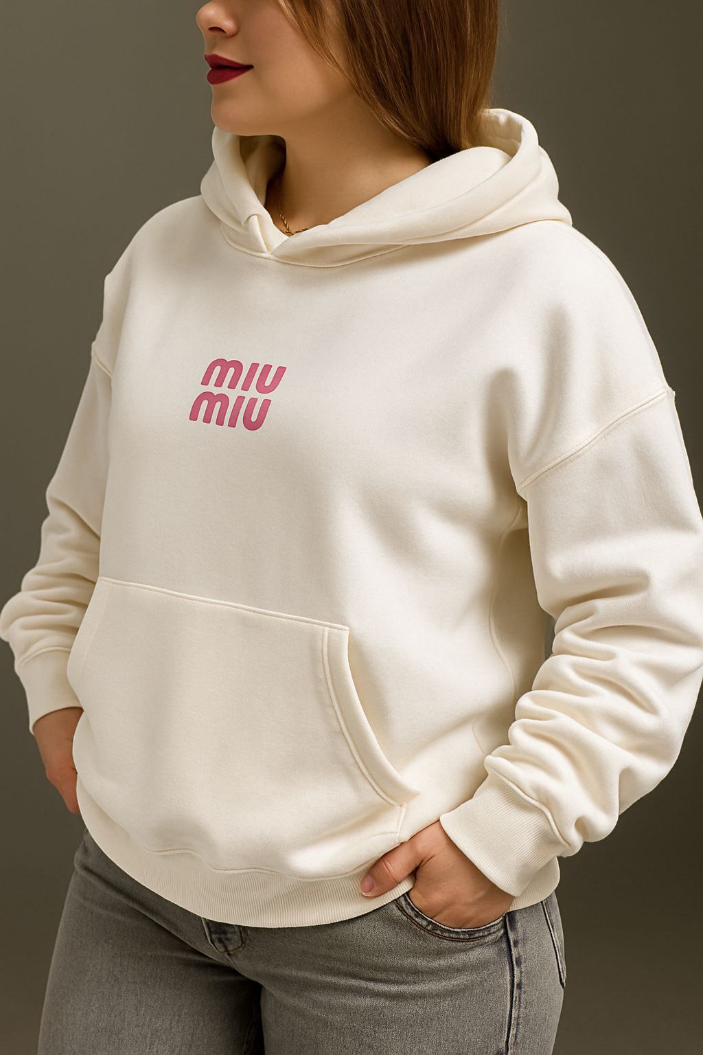 هودی دورس داخل کرکی زنانه مدل miu miu